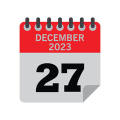 December Calender number