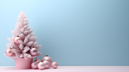 Fondo navideño en colores pastel Composición Abstracta con Detalles Festivos