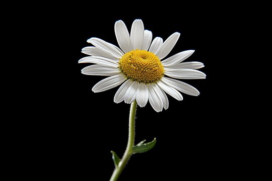 Isolated image of a chamomile or daisy flower. Generative AI