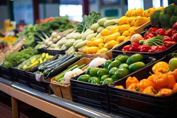 Fruits and Vegetables at City Market.