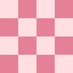 Color pink squares in a checkerboard pattern. Abstract background.Checkerboard, chessboard, seamless pattern. - 664509852