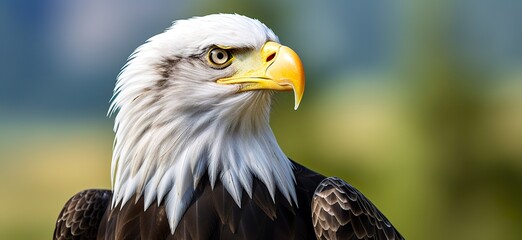 Portrait of an american bald eagle, wildlife.