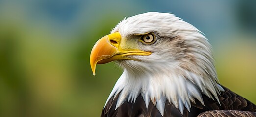 Portrait of an american bald eagle, wildlife.