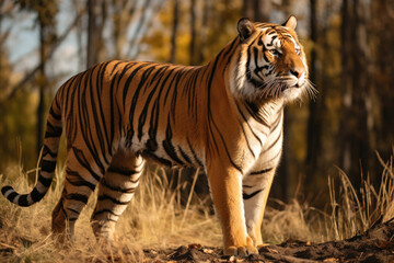 Naklejka premium Ussuri tiger in the wild