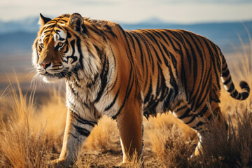 Fototapeta premium Ussuri tiger in the wild
