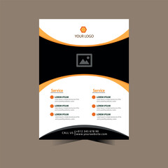 Cooperate business flyer design templet. 