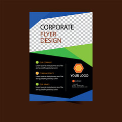 Cooperate business flyer design templet. 