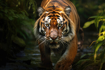 Ussuri tiger in the wild
