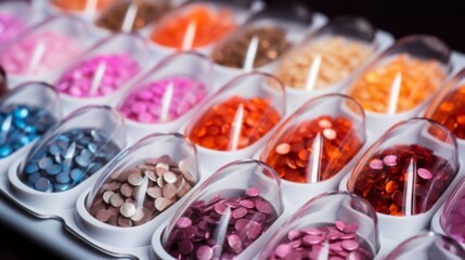 Fototapeta premium colorful jelly beans generated by AI