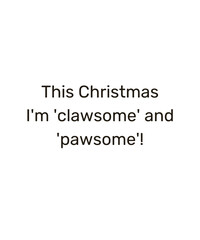 christmas funny cats saying Santa paws quotes xmas pet prints
