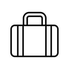 Brifcase icon isolate white background vector stock illustration