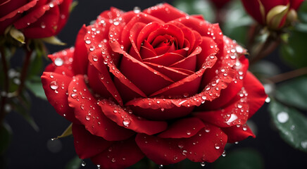 Beautiful Red Rose flowers Close up