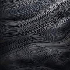 Fondo con detalle y textura de superficie de madera de color negro con vetas y nudos