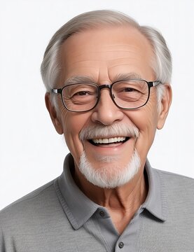 Image of a Happy Older Man Smiling