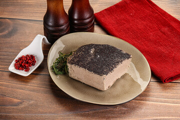 Delicous liver pate snack appetizer