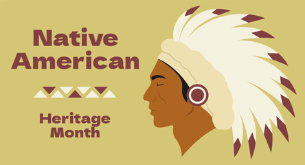 Long banner for Native American Heritage Month