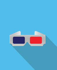 3D movie glasses with retro fashion that are becoming popular in working with various media in today's era are popular.