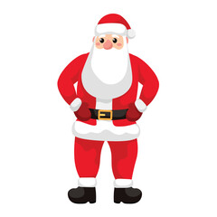 Santa Claus on white background