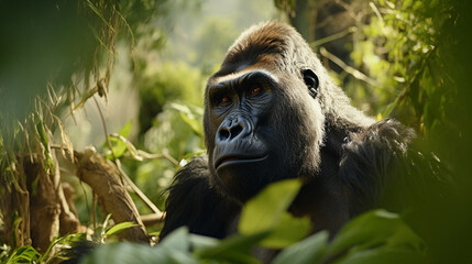 Obraz premium gorilla in the jungle