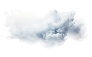 Amazing Steam Cloud with light Storm Isolated on Transparent Background PNG.