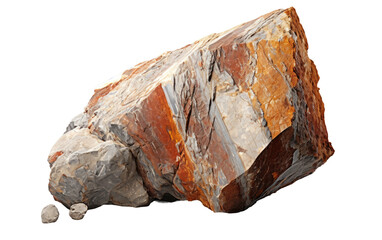 Colorful Strange Marble Rock in portrait Isolated on Transparent Background PNG.
