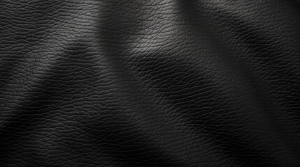 Black Leather texture close up as background. The material for the goods - obrazy, fototapety, plakaty