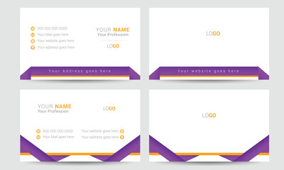 Modern and Creative Business Card design template, vector file layout