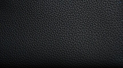 Black Leather texture close up as background. The material for the goods