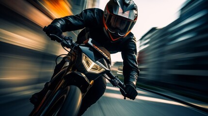 blurred background - motorcycle motion blur