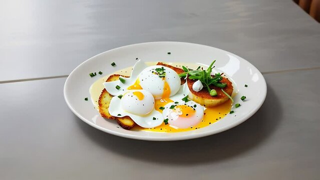 poached egg with leaking yolk, protein healthy food, egg benedict keto diet recipe, low calorie breakfast toast