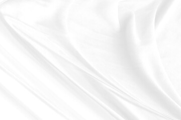 beauty smooth soft fabric white abstract curve shape decorative fashion textile background - obrazy, fototapety, plakaty