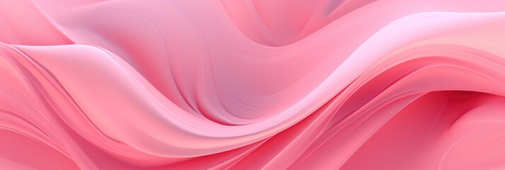 Delicate pink background made of fabric with a folded texture.