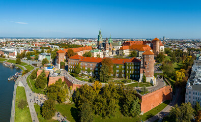 Wawel cathedral and castle in Krakow, Poland