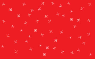 snowflakes on red background, christmas card, merry christmas