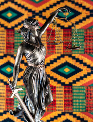 Lady Justice With African Symbolism