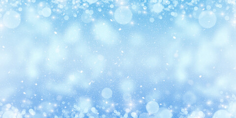 Blurred bokeh light background, Christmas and happy new year light background. Holiday glowing backdrop.