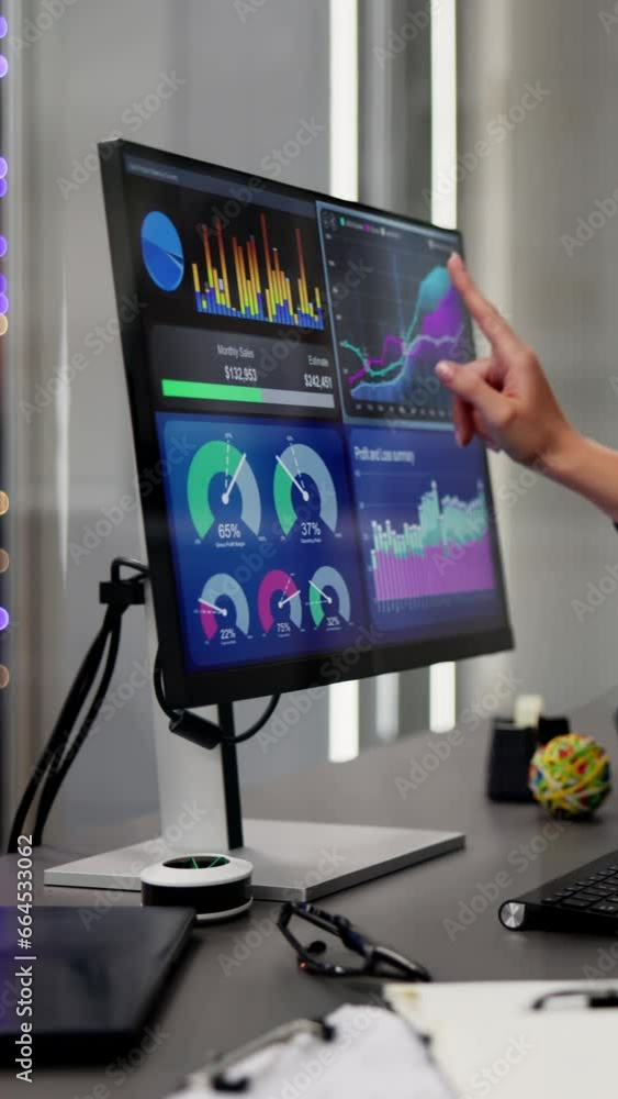 Aufkleber KPI Business Analytics Data Dashboard