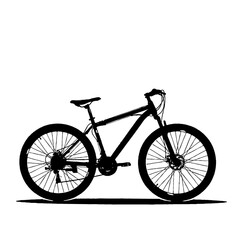 Vector of a bicycle for men