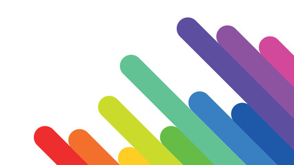 colored abstraction, rainbow stripes, LGBT colors on a transparent background, colored pencils and paints, thick smears of paint