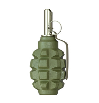 Grenade F1. Illustration on a white background. 3d render