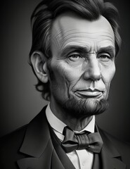President Abraham Lincoln Graphite Pencil portrait 