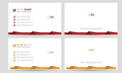 Modern and Creative Business Card design template, vector file layout