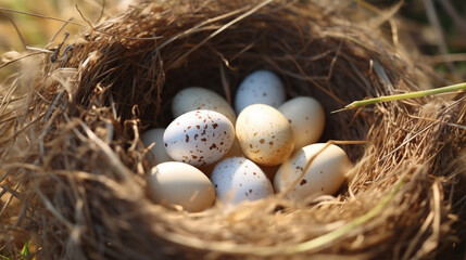 Naklejka na ściany i meble eggs in the nest