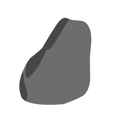 Black Stone Vector Illustration 