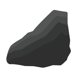 Black Stone Vector Illustration 