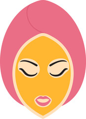 Facial mask illustration