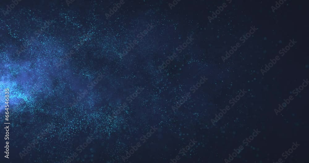Wall mural wind-blown snow in the light of a lantern. bokeh particles. abstract winter animation.