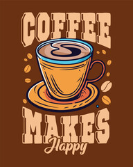 Coffee T-Shirt Design, Typography Coffee t-shirt and mug Design