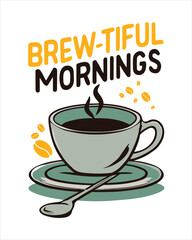 Coffee T-Shirt Design, Typography Coffee t-shirt and mug Design