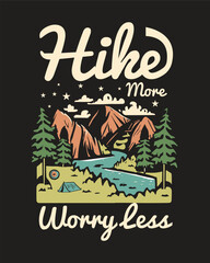 Hiking outdoor T-Shirt Design, Hiking tee, Explore hiking t-shirt